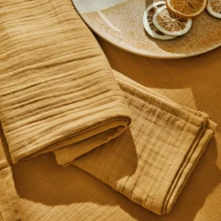 Becquet Linge de table en gaze de coton< Nappe Unie|Les Matières
