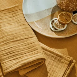 Becquet Linge de table en gaze de coton< Nappe Unie|Les Matières