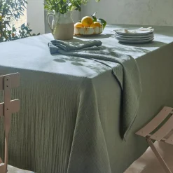 Becquet Linge de table en gaze de coton< Nappe Unie|Les Matières