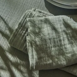 Becquet Linge de table en gaze de coton< Nappe Unie|Les Matières