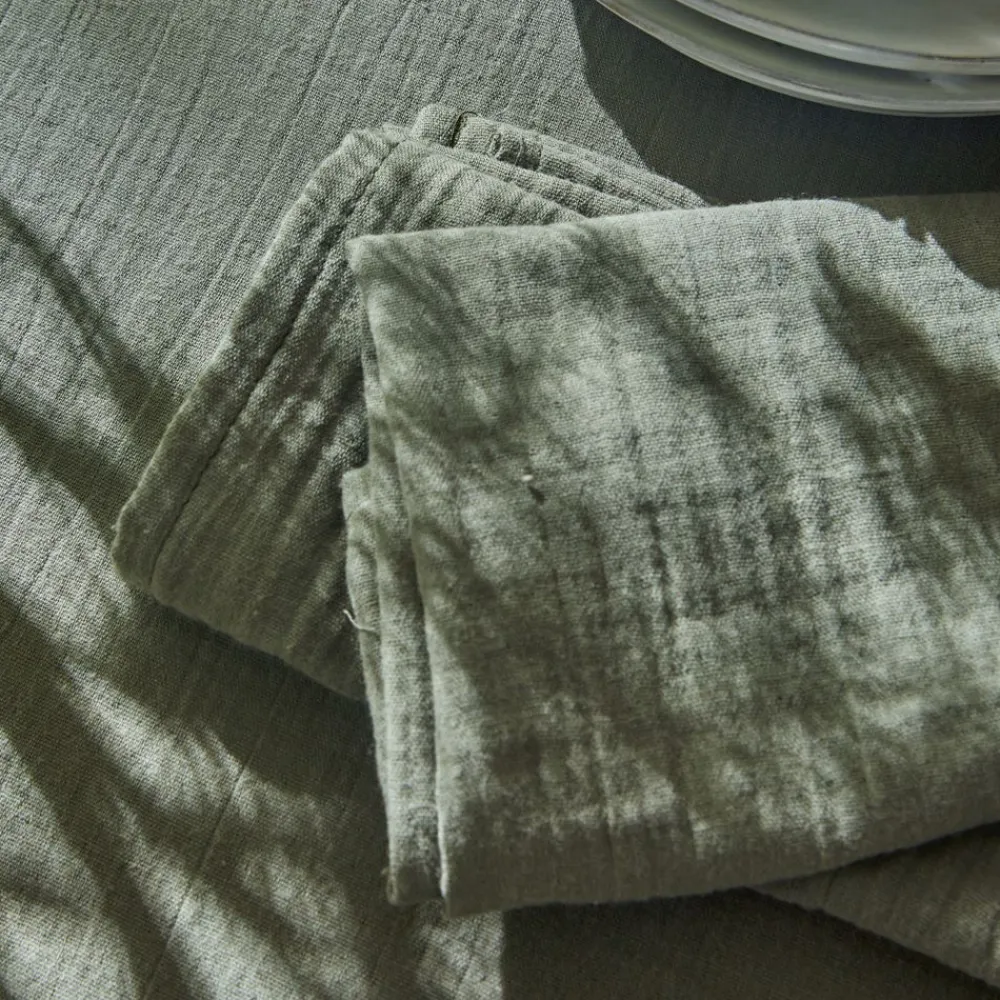 Becquet Linge de table en gaze de coton< Nappe Unie|Les Matières