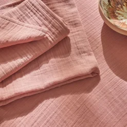 Becquet Linge de table en gaze de coton< Nappe Unie|Les Matières