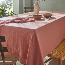 Becquet Linge de table en gaze de coton< Nappe Unie|Les Matières