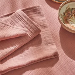 Becquet Linge de table en gaze de coton< Nappe Unie|Les Matières