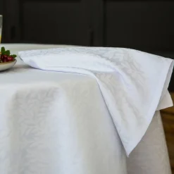 Becquet Linge de table en polycoton motif végétal tissé jacquard< Nappe Fantaisie|Les Matières