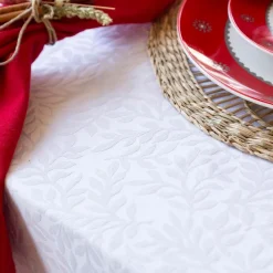 Becquet Linge de table en polycoton motif végétal tissé jacquard< Nappe Fantaisie|Les Matières
