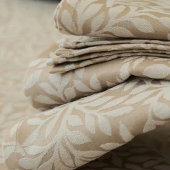 Becquet Linge de table en polycoton motif végétal tissé jacquard< Nappe Fantaisie|Les Matières
