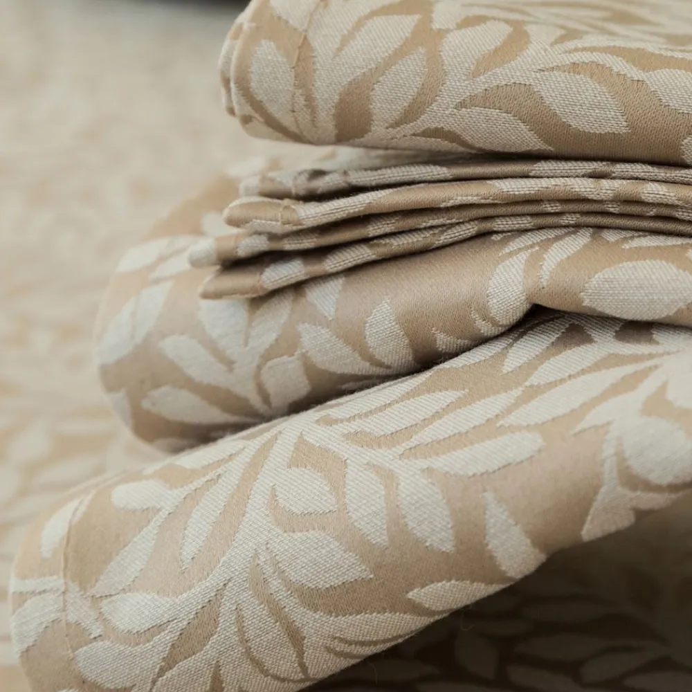 Becquet Linge de table en polycoton motif végétal tissé jacquard< Nappe Fantaisie|Les Matières