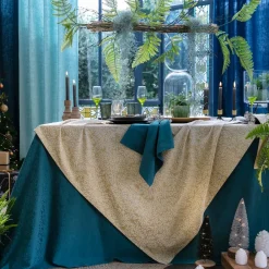 Becquet Linge de table en polycoton motif végétal tissé jacquard< Nappe Fantaisie|Les Matières