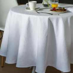 Becquet Linge de table en polycoton motif végétal tissé jacquard< Nappe Fantaisie|Les Matières