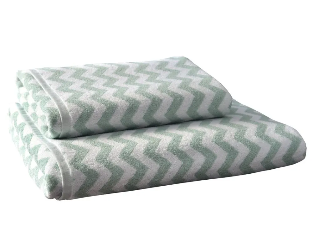 Becquet Linge de toilette à motifs géométriques - 450 g/m² - CRÉATION< Serviette De Bain Fantaisie|Les Matières