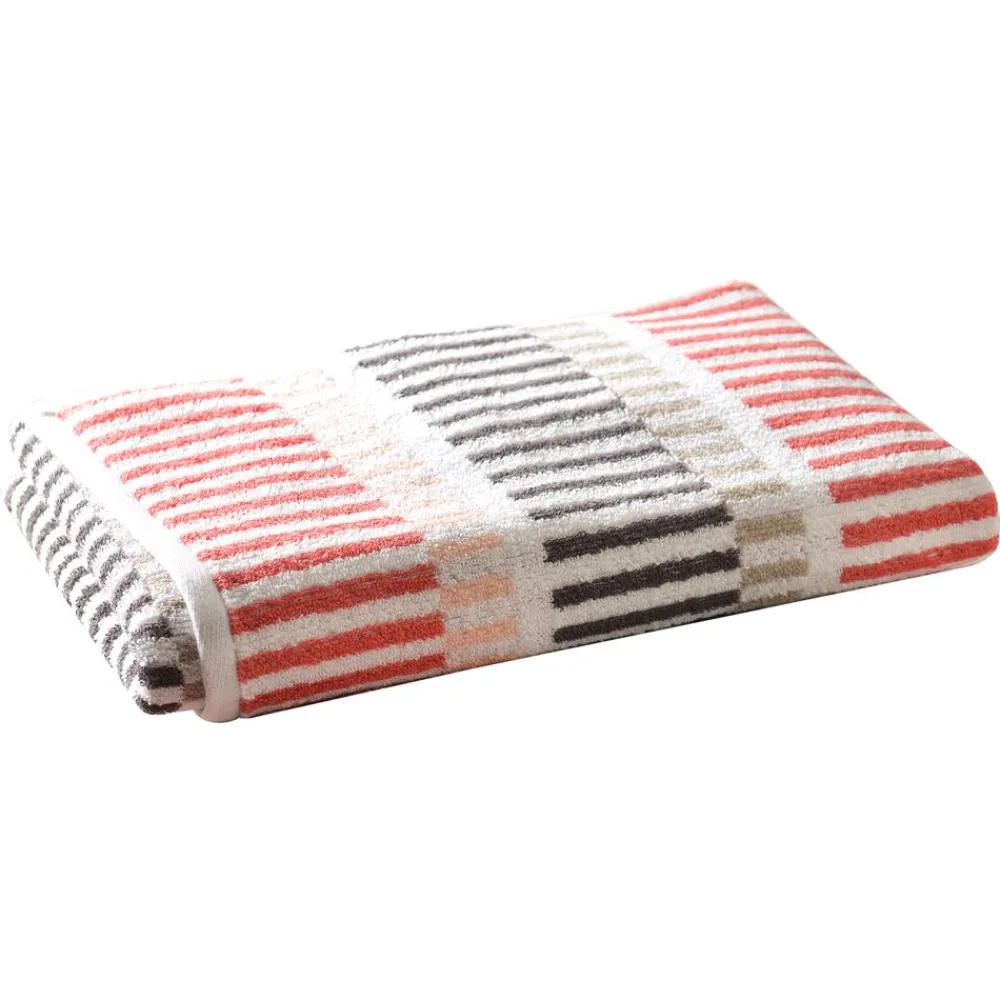 Becquet Linge de toilette à rayures multicolores - 500 g/m² - CRÉATION< Serviette De Bain Fantaisie|Les Matières