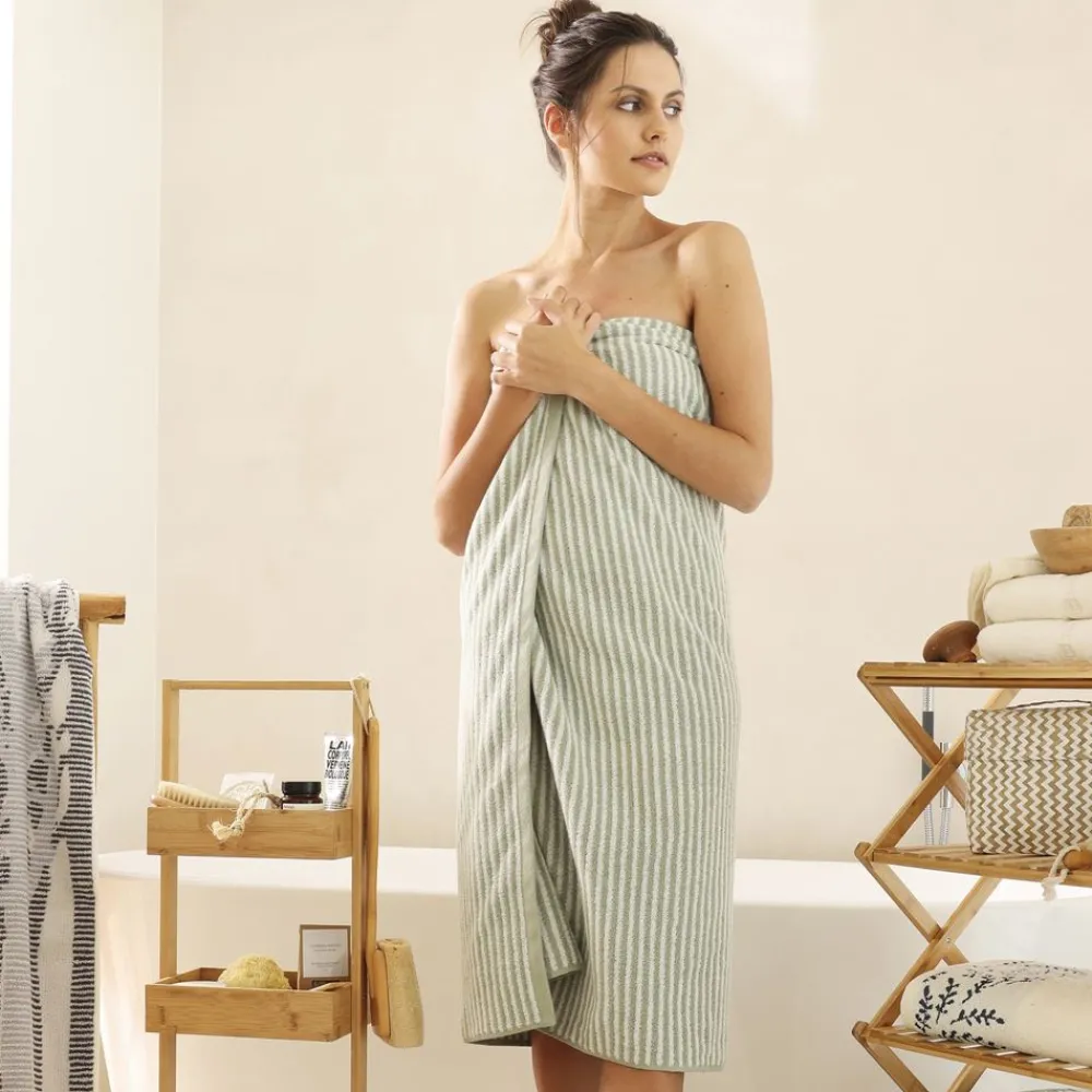Becquet Linge de toilette à rayures - 450 g/m²< Serviette De Bain Fantaisie