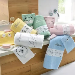 Becquet Linge de toilette animaux personnalisable - 360 g/m²<Enfant Univers Des Tout-Petits|Univers Des Garçons