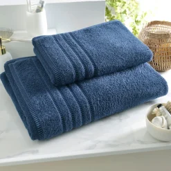 Becquet Linge de toilette décor bandes jacquard - 470 /m² - CRÉATION< Serviette De Bain Fantaisie|Les Matières