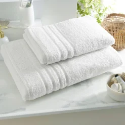Becquet Linge de toilette décor bandes jacquard - 470 /m² - CRÉATION< Serviette De Bain Fantaisie|Les Matières