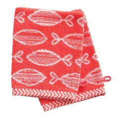 Becquet Linge de toilette double jacquard - motif poissons - 450 g/m²< Serviette De Bain Fantaisie|Les Matières