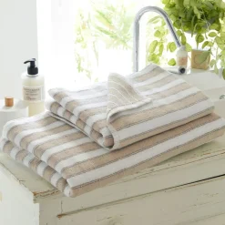 Becquet Linge de toilette double rayure - CRÉATION - 500 g/m²< Serviette De Bain Fantaisie|Les Matières