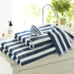 Becquet Linge de toilette double rayure - CRÉATION - 500 g/m²< Serviette De Bain Fantaisie|Les Matières