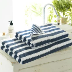 Becquet Linge de toilette double rayure - CRÉATION - 500 g/m²< Serviette De Bain Fantaisie|Les Matières