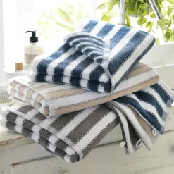 Becquet Linge de toilette double rayure - CRÉATION - 500 g/m²< Serviette De Bain Fantaisie|Les Matières