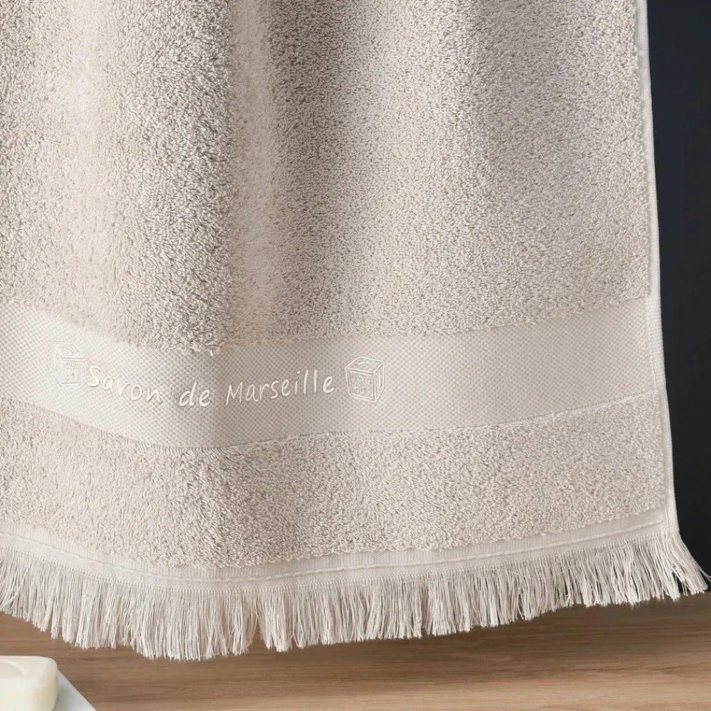 Becquet Linge de toilette en COTON BIO brodé Savon de Marseille - CRÉATION - 500 g/m²< Beauté, Bien-Être|Beauté, Bien-Être