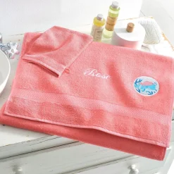 Becquet Linge de toilette enfant animaux personnalisable - 340 g/m²<Enfant Univers Des Tout-Petits|Serviette De Bain Personnalisée, Peignoir Personnalisé