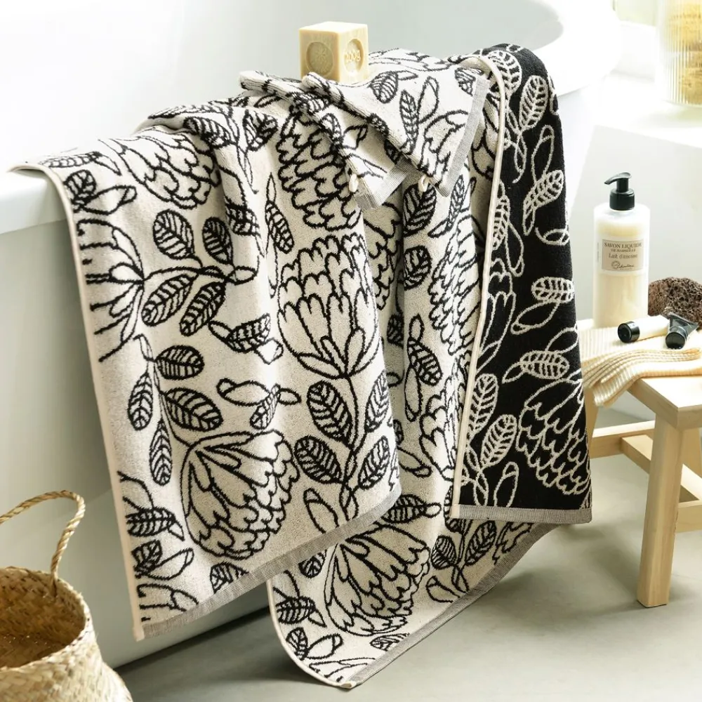 Becquet Linge de toilette feuillage chic - CRÉATION – 500 g/m²< Serviette De Bain Fantaisie|Les Matières