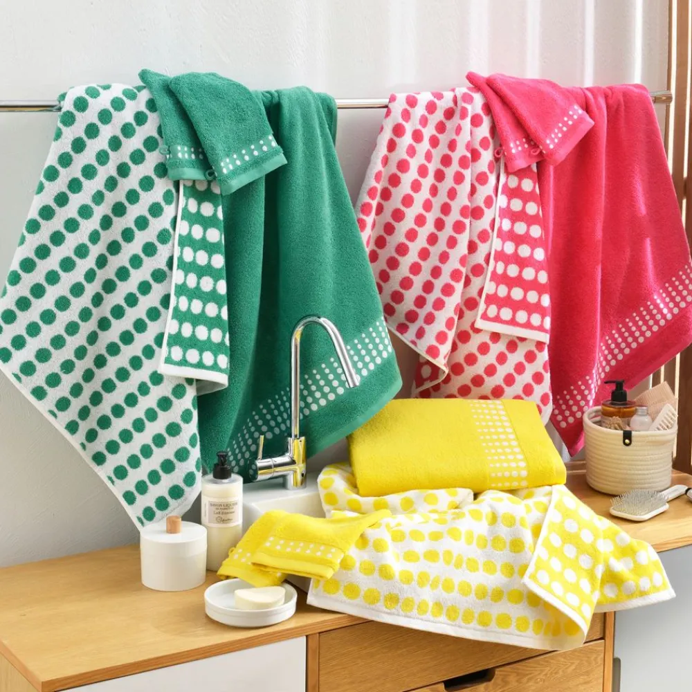 Becquet Linge de toilette liteau pois 450 g/m² - CRÉATION< Les Matières