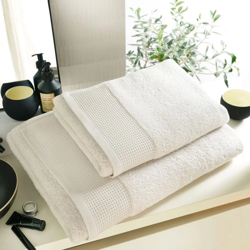 Becquet Linge de toilette liteau nid-d'abeilles - 550 g/m²< Serviette De Bain Fantaisie|Les Matières