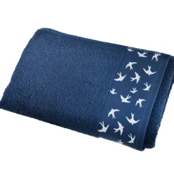 Becquet Linge de toilette liteau hirondelles - 450 g/m² - CRÉATION< Serviette De Bain Fantaisie|Les Matières