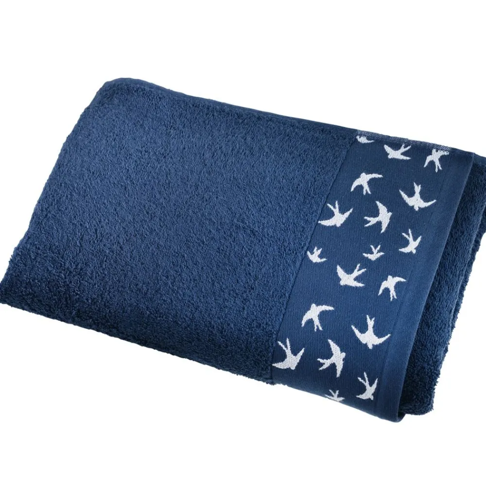 Becquet Linge de toilette liteau hirondelles - 450 g/m² - CRÉATION< Serviette De Bain Fantaisie|Les Matières