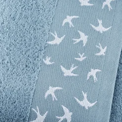 Becquet Linge de toilette liteau hirondelles - 450 g/m² - CRÉATION< Serviette De Bain Fantaisie|Les Matières