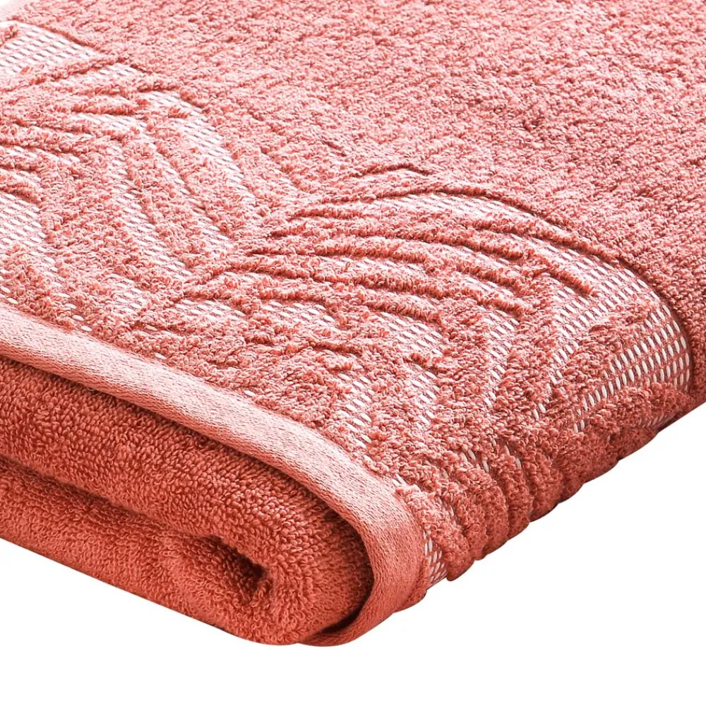 Becquet Linge de toilette liteau feuillage tropical - 450 g/m² - CRÉATION< Serviette De Bain Fantaisie|Les Matières