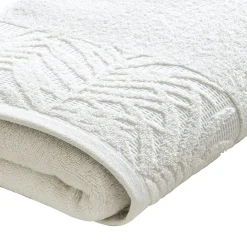 Becquet Linge de toilette liteau feuillage tropical - 450 g/m² - CRÉATION< Serviette De Bain Fantaisie|Les Matières