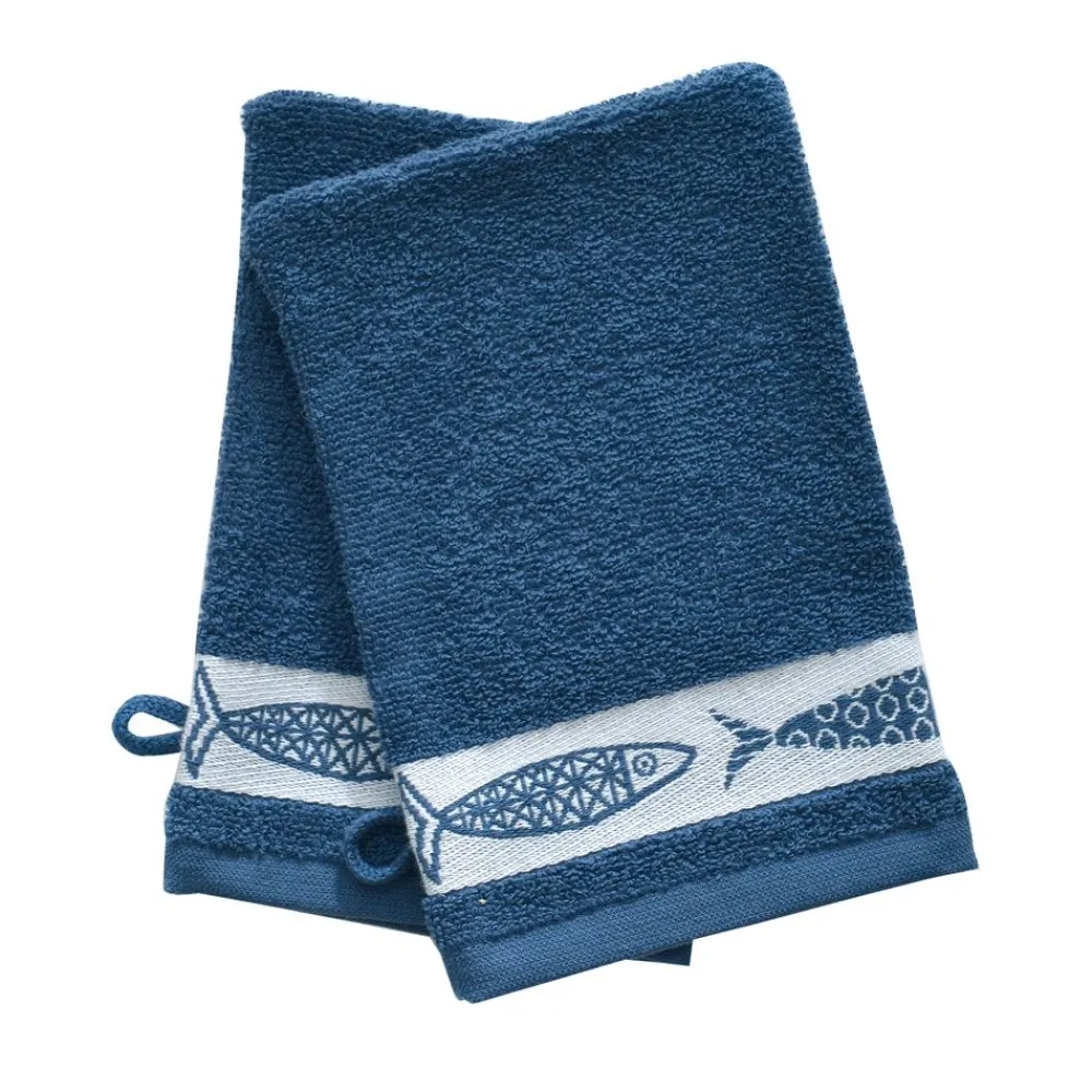 Becquet Linge de toilette liteau poisson - 450 g/m² - CRÉATION< Serviette De Bain Fantaisie|Les Matières