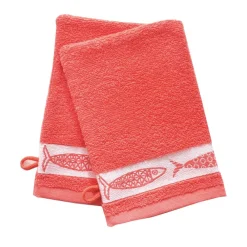 Becquet Linge de toilette liteau poisson - 450 g/m² - CRÉATION< Serviette De Bain Fantaisie|Les Matières