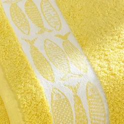 Becquet Linge de toilette liteau poisson - 450 g/m² - CRÉATION< Serviette De Bain Fantaisie|Les Matières