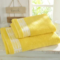 Becquet Linge de toilette liteau poisson - 450 g/m² - CRÉATION< Serviette De Bain Fantaisie|Les Matières