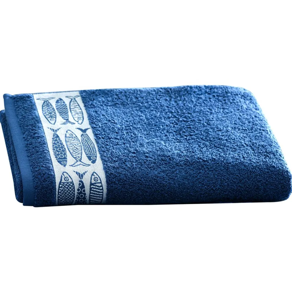 Becquet Linge de toilette liteau poisson - 450 g/m² - CRÉATION< Serviette De Bain Fantaisie|Les Matières