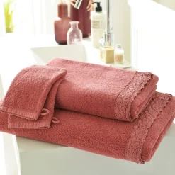 Becquet Linge de toilette liteau macramé - CRÉATION - 480 g/m²< Serviette De Bain Fantaisie