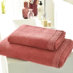 Becquet Linge de toilette liteau macramé - CRÉATION - 480 g/m²< Serviette De Bain Fantaisie