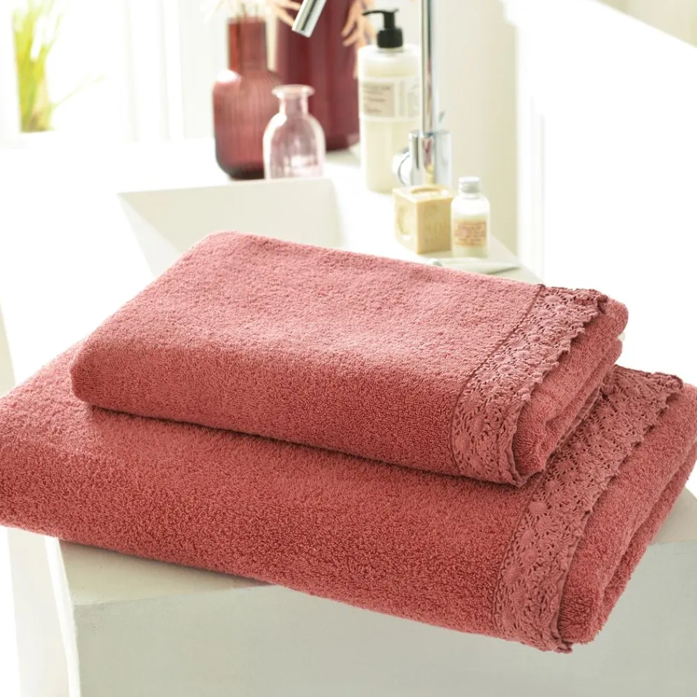 Becquet Linge de toilette liteau macramé - CRÉATION - 480 g/m²< Serviette De Bain Fantaisie