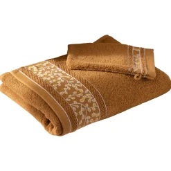 Becquet Linge de toilette liteau fleurs - 450 g/m²< Serviette De Bain Fantaisie|Les Matières