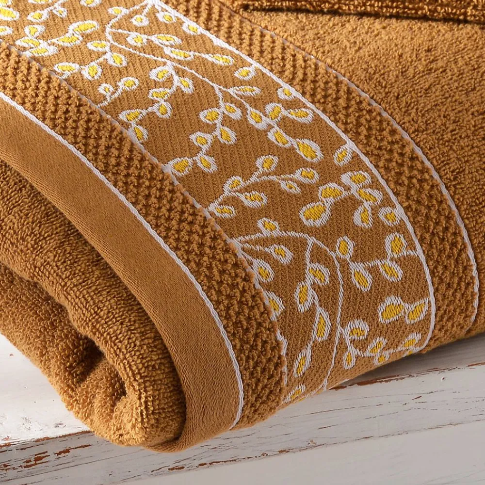 Becquet Linge de toilette liteau fleurs - 450 g/m²< Serviette De Bain Fantaisie|Les Matières