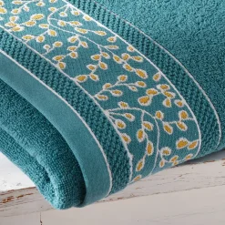 Becquet Linge de toilette liteau fleurs - 450 g/m²< Serviette De Bain Fantaisie|Les Matières