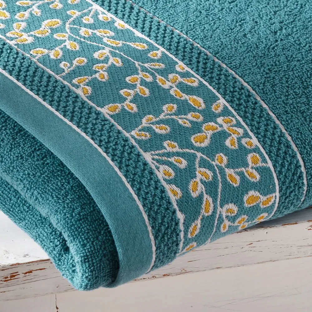 Becquet Linge de toilette liteau fleurs - 450 g/m²< Serviette De Bain Fantaisie|Les Matières