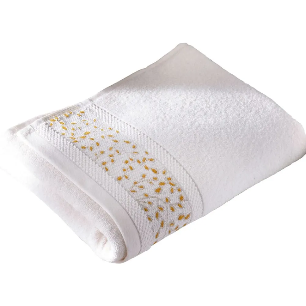 Becquet Linge de toilette liteau fleurs - 450 g/m²< Serviette De Bain Fantaisie|Les Matières