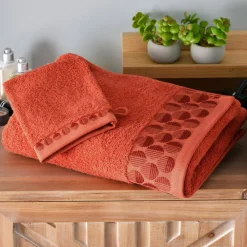 Becquet Linge de toilette liteau cercles - 450 g/m²< Serviette De Bain Fantaisie|Les Matières