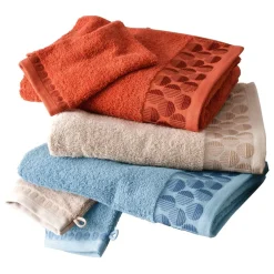 Becquet Linge de toilette liteau cercles - 450 g/m²< Serviette De Bain Fantaisie|Les Matières